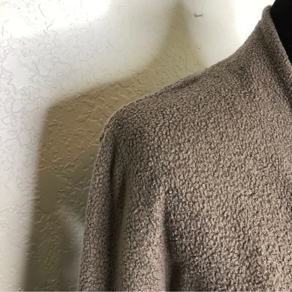 Barefoot Dreams taupe brown open front knit cardigan size Small / Medium - Picture 8 of 15